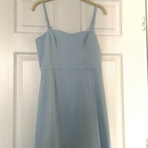 French Connection Whisper Frill Sweetheart Dress (Size 6)